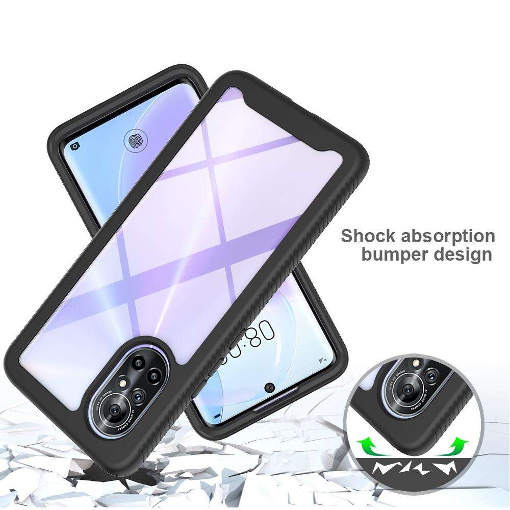 For Huawei nova 8 Starry Sky Solid Color Series Shockproof PC + TPU Phone Case(Light Blue)