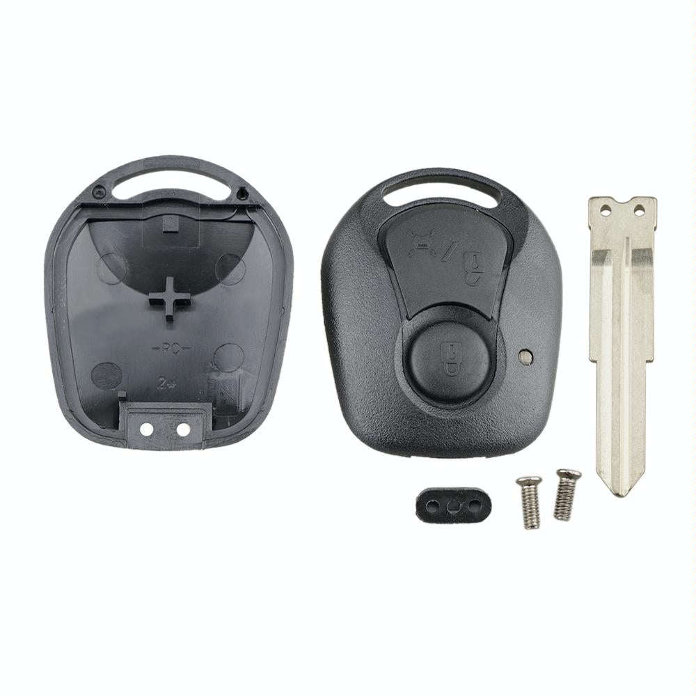 For SSANGYONG Actyon / Kyron / Rexton Car Keys Replacement 2 Buttons Car Key Case with Key Blade