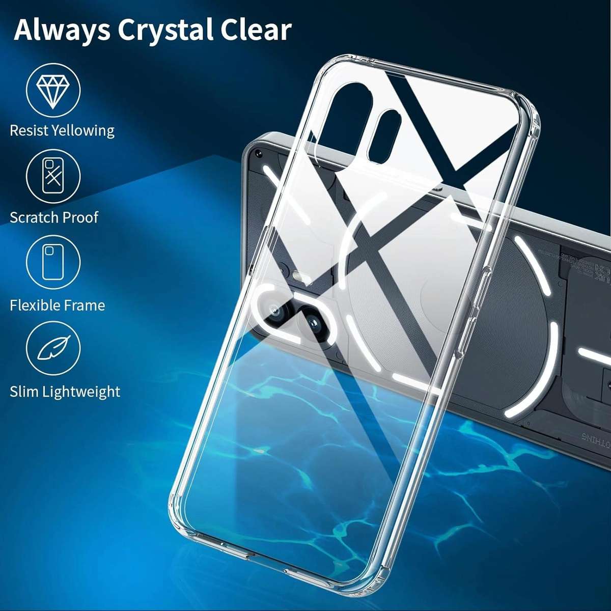 For Nothing Phone 2 All-inclusive Transparent Shockproof Phone Case