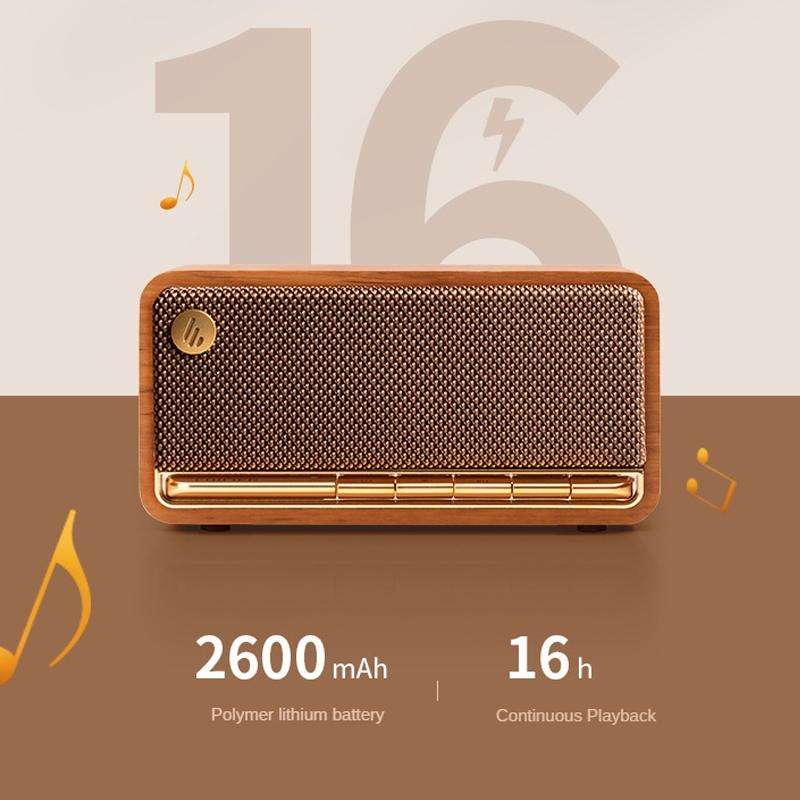 Edifier M230 Retro Classic Desktop Portable Wireless Bluetooth 5.0 Wood Speaker