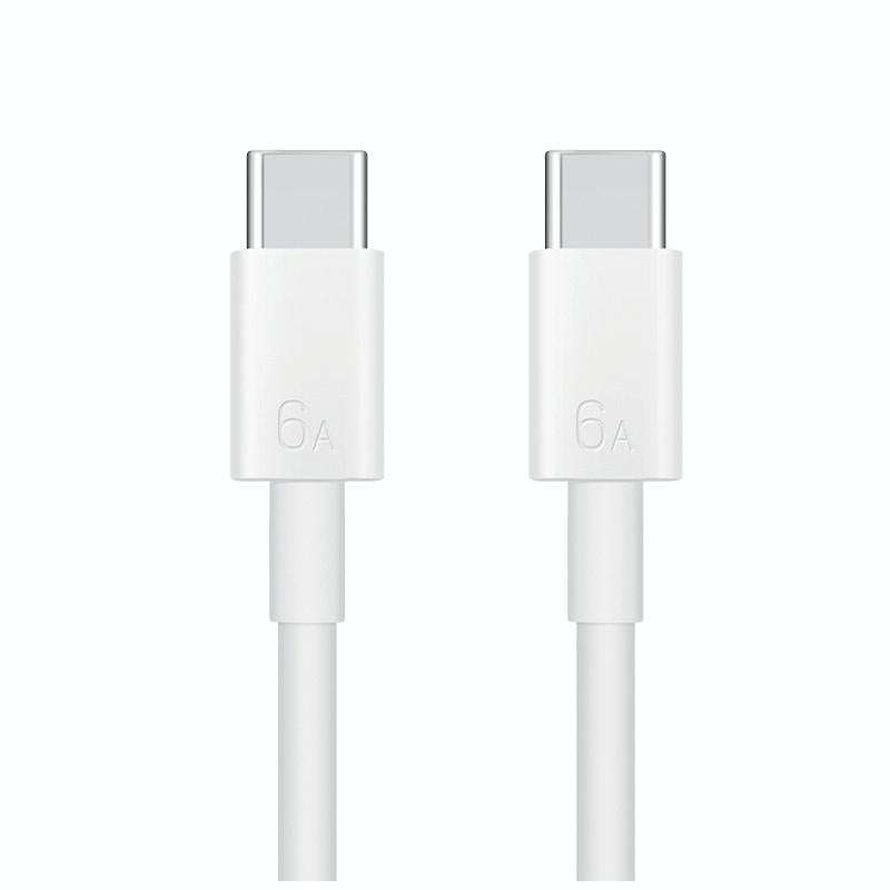 Original Huawei CC800 6A Type-C / USB-C to Type-C / USB-C Charging Data Cable, Length: 1.8m (White)