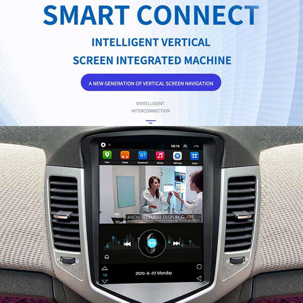 For Chevrolet Cruze 9.7 inch Navigation Integrated Machine, Style: Standard+12 Light Camera(1+16G)