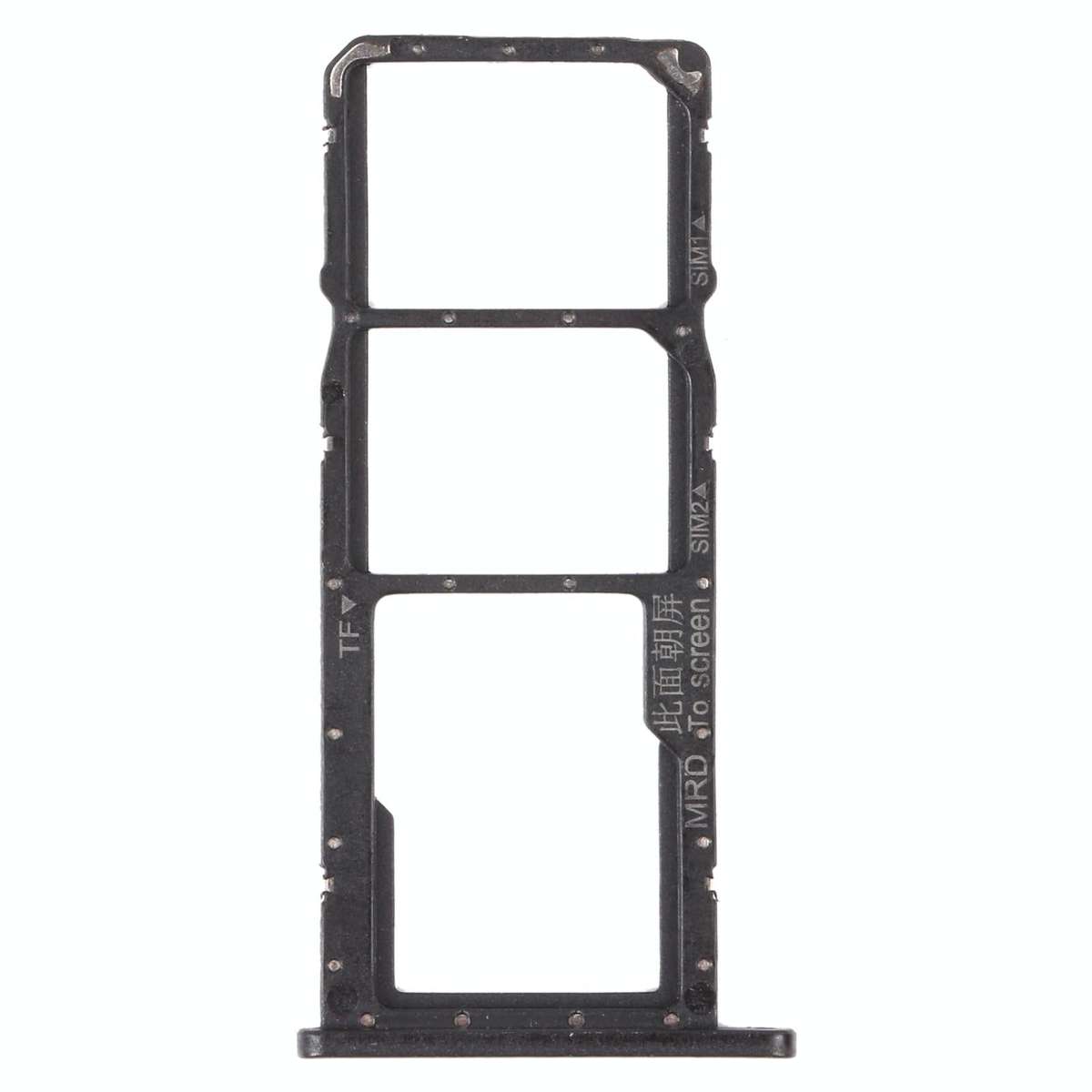 SIM Card Tray + SIM Card Tray + Micro SD Card Tray for Huawei Enjoy 9e (Black)