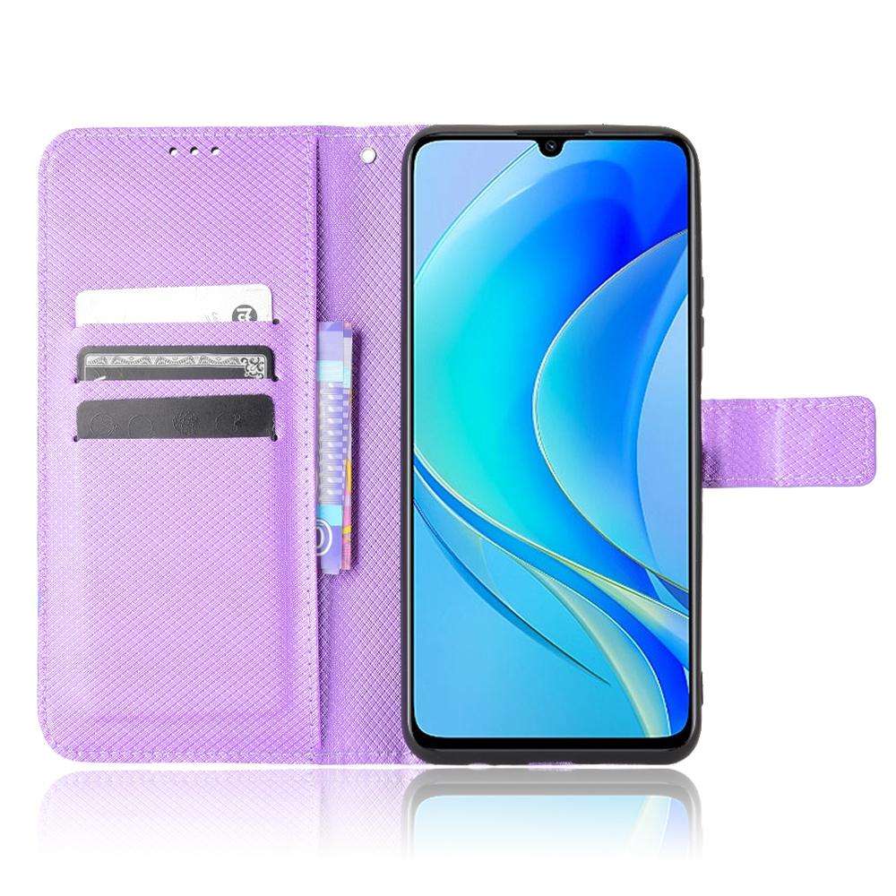 For Huawei nova Y70 / nova Y70 Plus Diamond Texture Leather Phone Case(Purple)