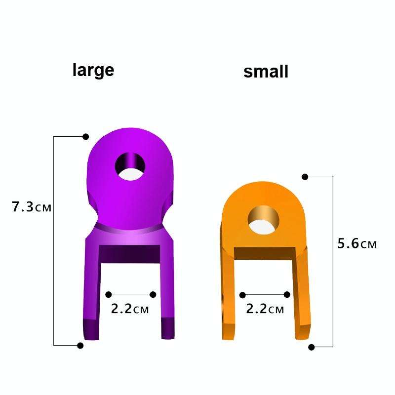 2 Pairs Shock Absorber Extender Height Extension for Motorcycle, Size: Large(Purple)