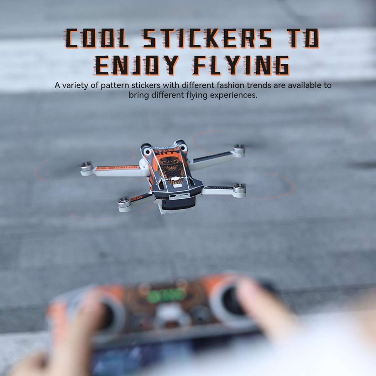 For DJI Mini 3 Pro Remote Control Body Sticker ,Spec: RC With Screen(Domineering Eagle)