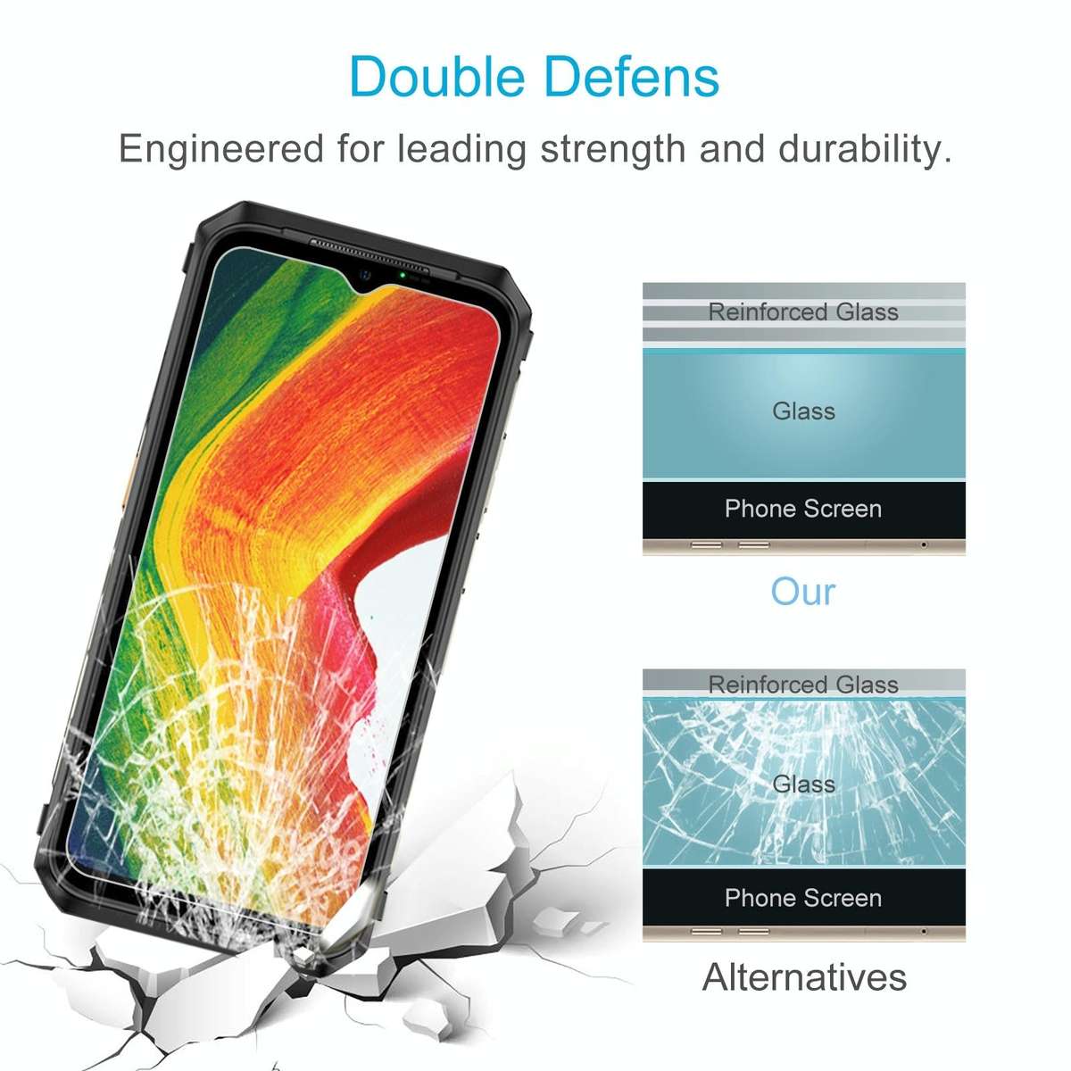 For Ulefone Power Armor 19 10pcs 0.26mm 9H 2.5D Tempered Glass Film