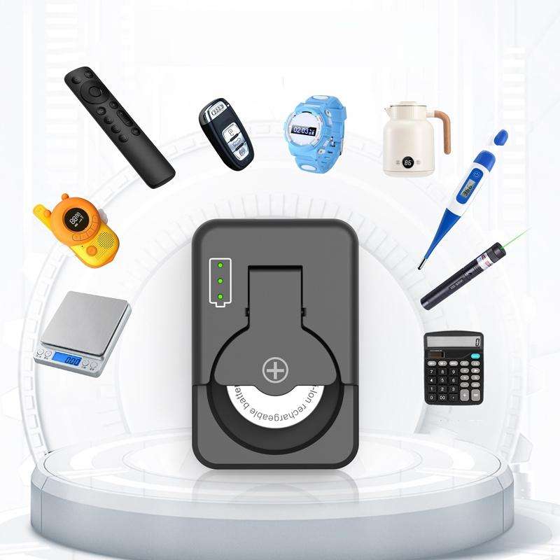 4.2V LIR2032/2450 Button Battery Universal Charger(White With Cable)