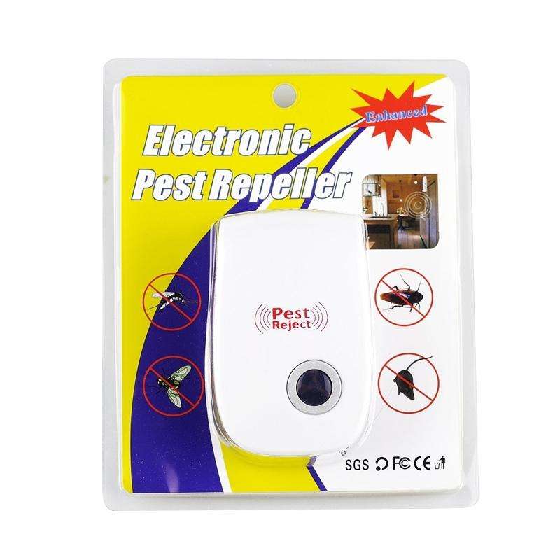 Ultrasonic Electronic Cockroach Mosquito Pest Reject Repeller,EU Plug