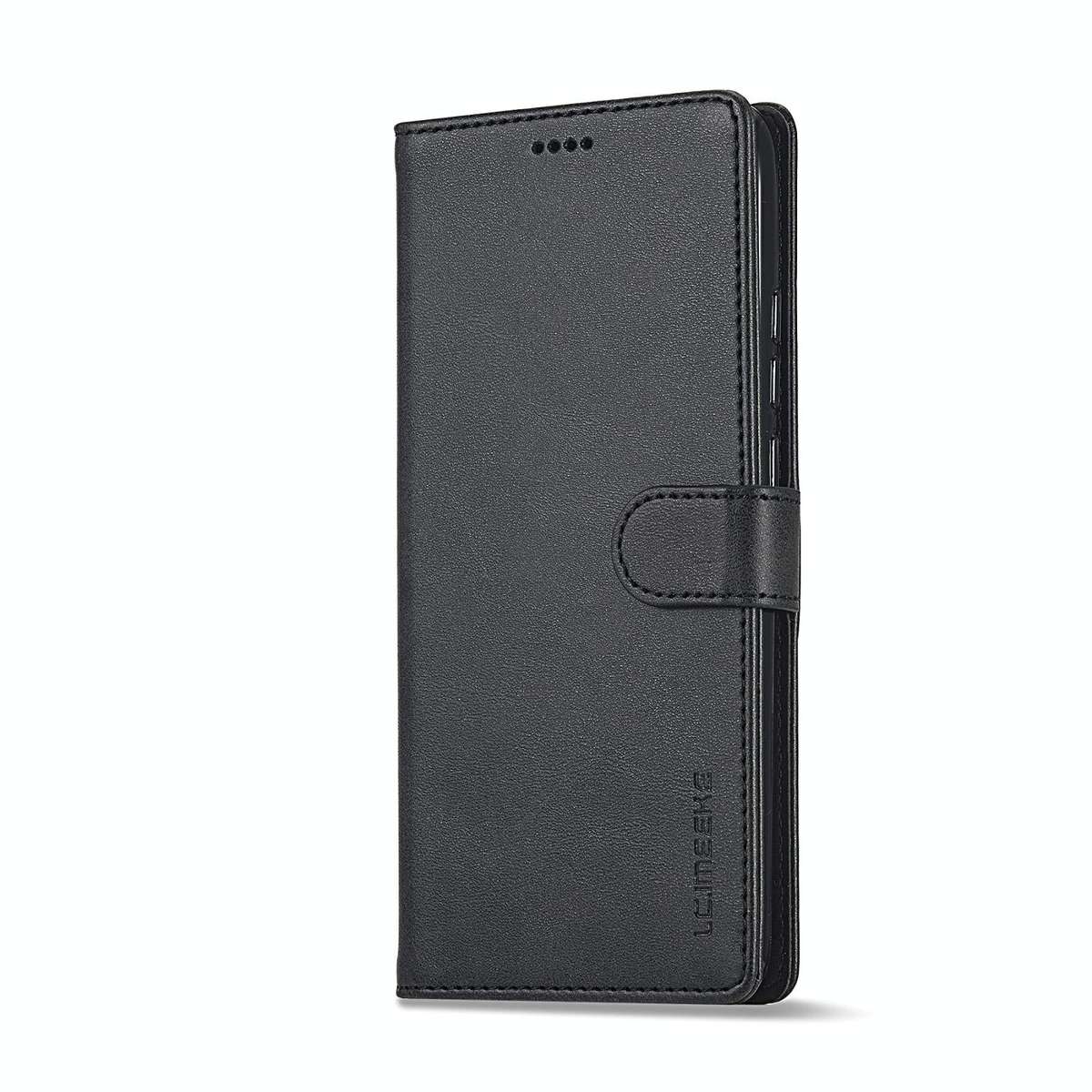 For Xiaomi Redmi 12C/11A Global LC.IMEEKE Calf Texture Horizontal Flip Leather Case(Black)