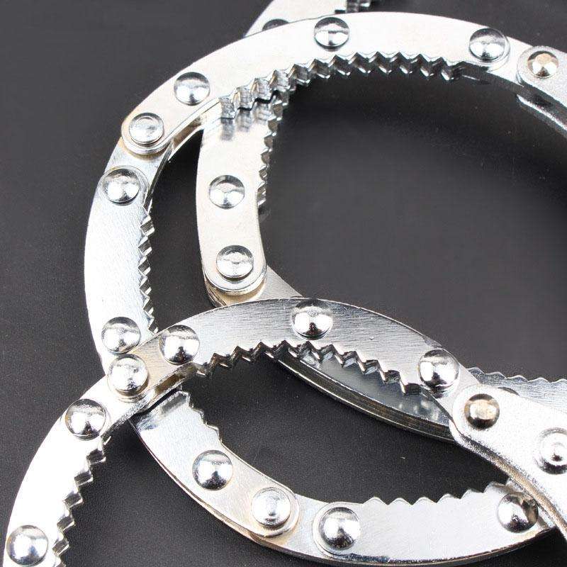 Adjustable Filter Wrench Fast Oil Filter Spanner, Size:S(Green)