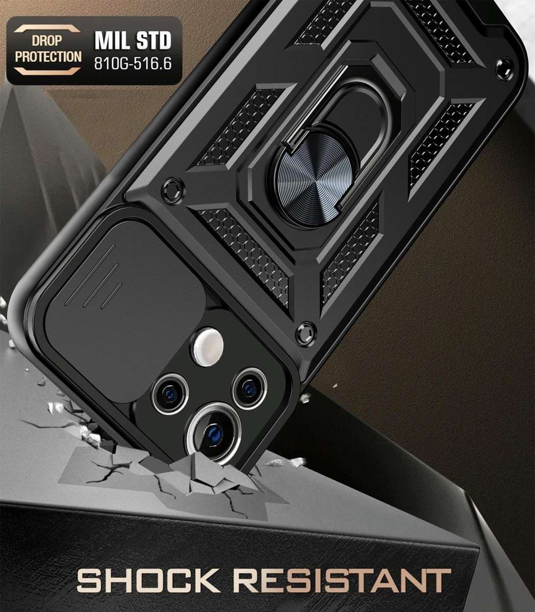 For Xiaomi Mi 11 Lite 5G/4G Sliding Camera Cover Design TPU+PC Protective Case(Black)