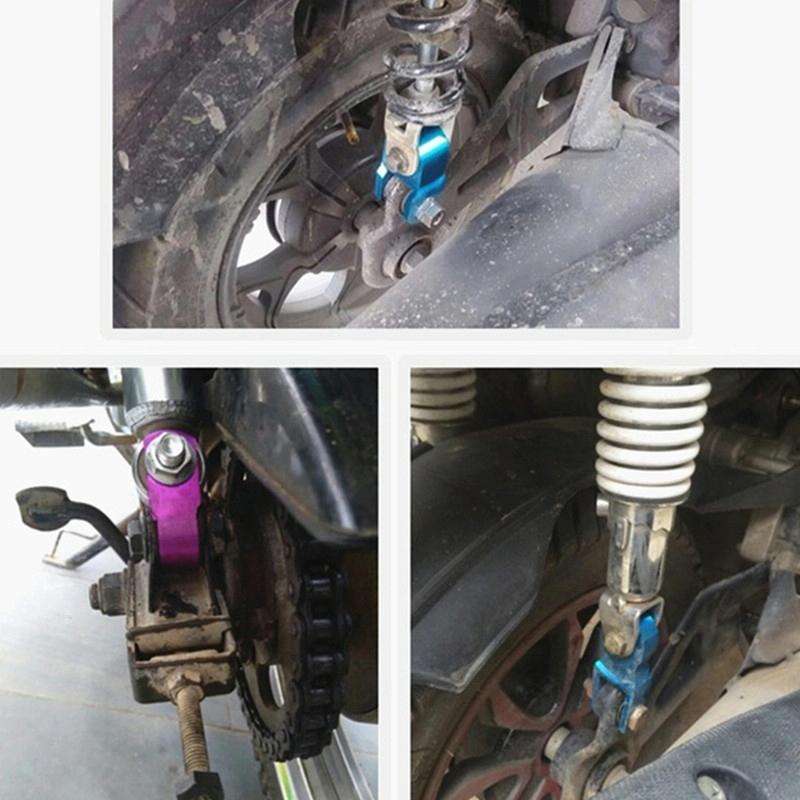 2 Pairs Shock Absorber Extender Height Extension for Motorcycle, Size: Large(Purple)