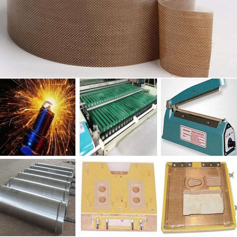 Teflon High Temperature Resistant Cloth Tape Sealing Machine Heat Insulation Tape, Size: 10m x 30mm