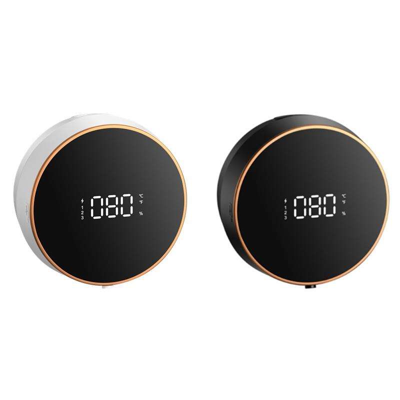 W1 Wall-Mounted Smart Infrared Sensor USB Charging Foam Soap Dispenser(Black)