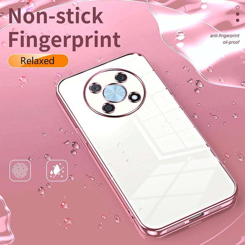 For Huawei nova Y90 / Enjoy 50 Pro Transparent Plating Fine Hole Phone Case(Purple)