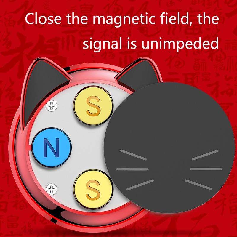 Multifunctional Magnetic Sticking Type Mobile Phone Car Holder(Black)