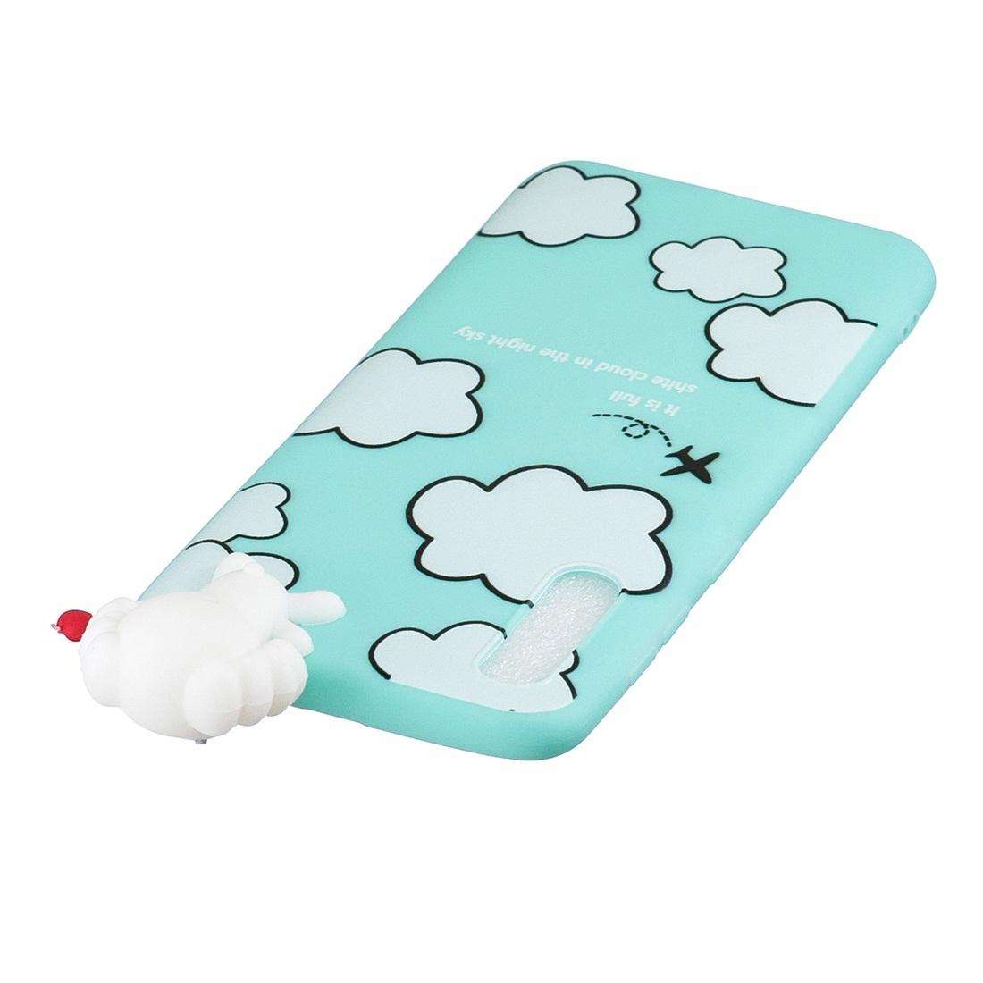 For Galaxy A50 Shockproof Cartoon TPU Protective Case(Clouds)