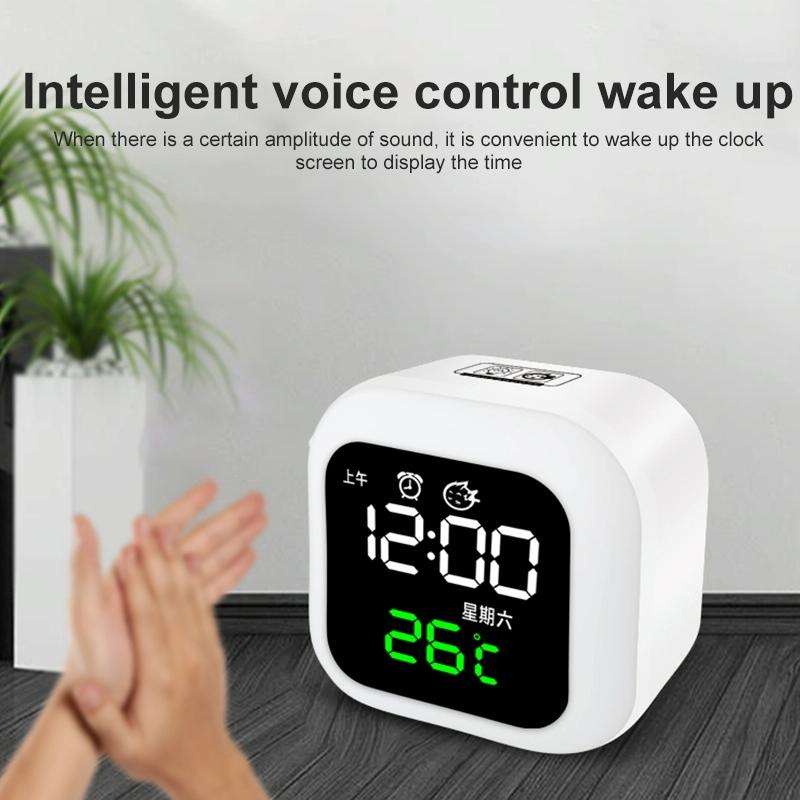 USB Home Smart Clock with Night Light & Memory Function & LED Display