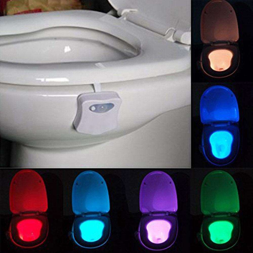 Motion Activated Toilet Nightlight, LED Toilet Light Bathroom Washroom