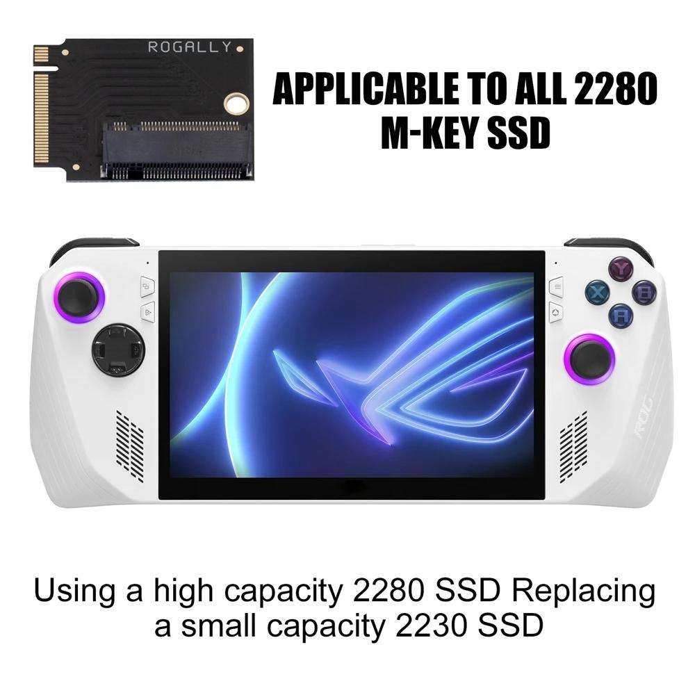 For ASUS Rog Ally Modified M2 Hard Drive PCIE4.0 Riser Card, Spec: Short