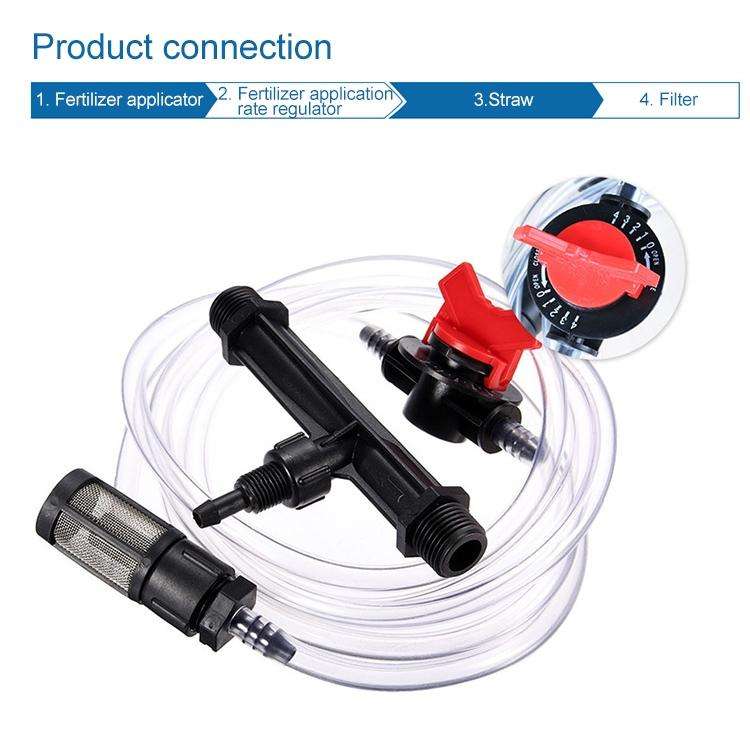 Venturi Fertilizer Applicator 1 inch Fertilizer and Filter Straw Kit with 1 Inch Connector Jet
