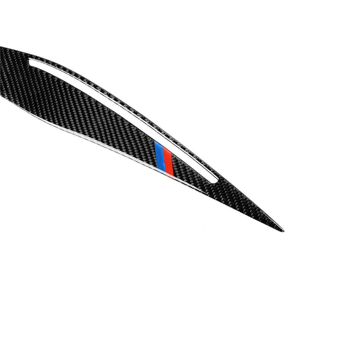 1 Pair Three Color Carbon Fiber Car Lamp Eyebrow Decorative Sticker for BMW E90 / 318i / 320i / 3...