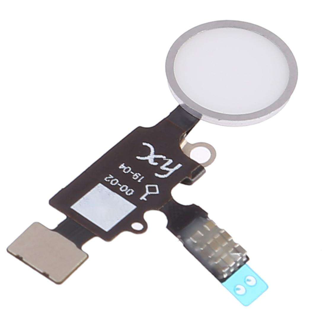 New Design Home Button (2 nd ) with Flex Cable for iPhone 8 Plus / 7 Plus / 8 / 7(Silver)