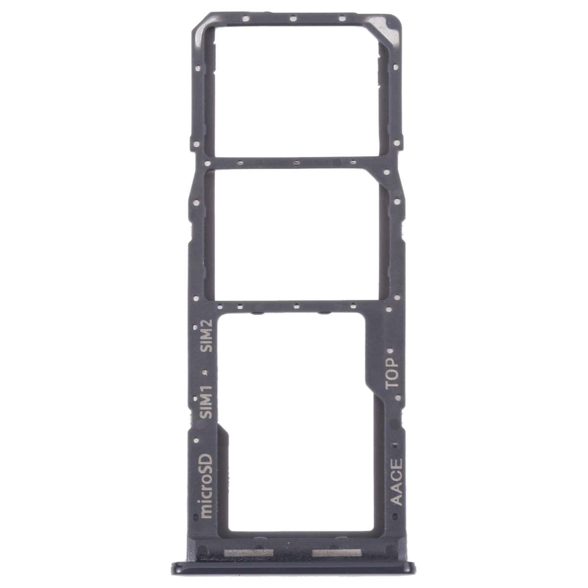 For Samsung Galaxy A13 SM-A135 Original SIM Card Tray + SIM Card Tray + Micro SD card tray (Black)