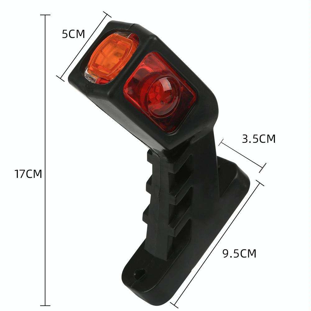 MK-216 1pair 12-24V 9LED Side Marker Lighting Outline Marker Truck Light Trailer Side Marker Ligh...