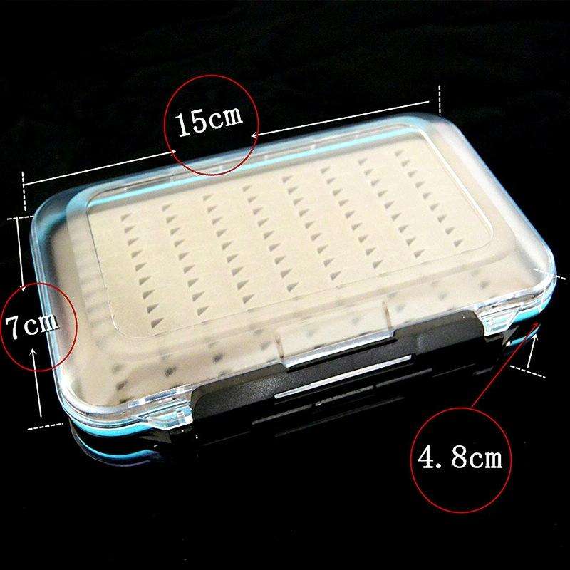 64 PCS / Set Outdoor Fishing Tackle Box Fly Hook Bait