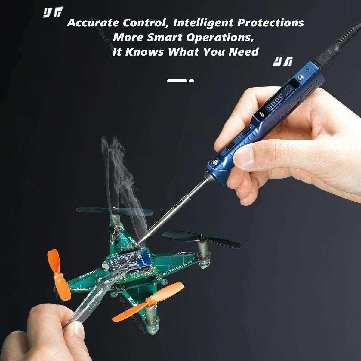 MINIWARE TS101 PD DC Soldering Iron 90W Portable Soldering Pen(With D24 Soldering Iron Head)