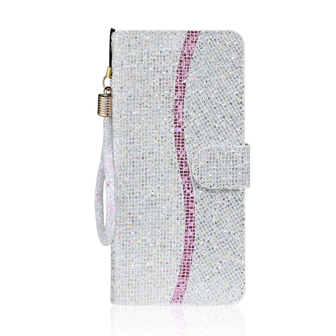 For Samsung Galaxy S9 Plus Glitter Powder Horizontal Flip Leather Case with Card Slots & Holder &...