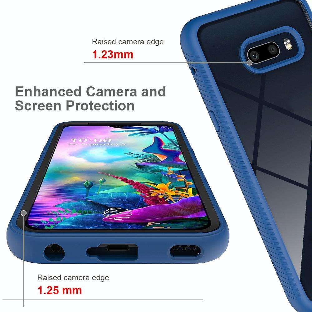 For LG V50S ThinQ 5G / G8X ThinQ Starry Sky Solid Color Series Shockproof PC + TPU Protective Cas...