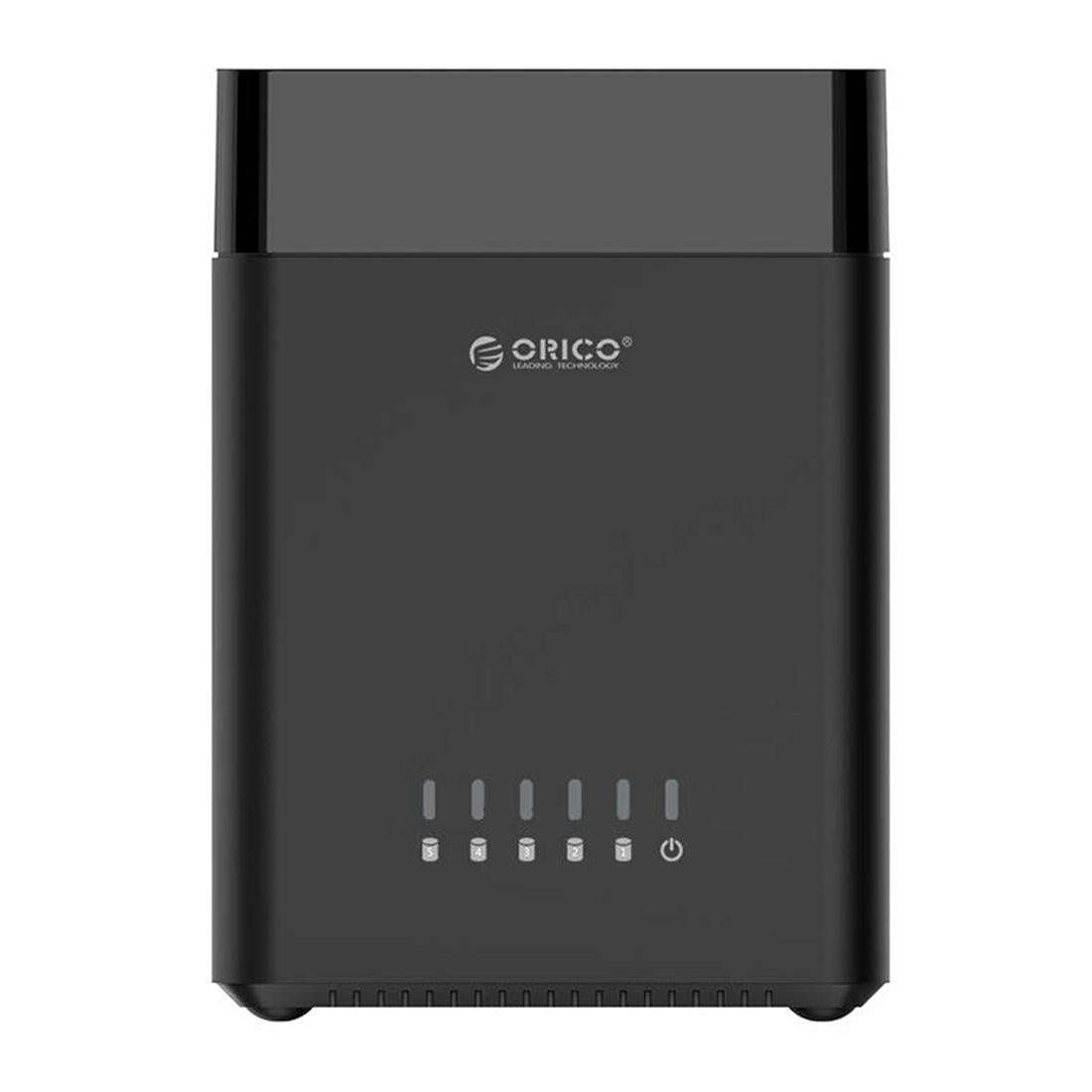ORICO DS500C3 3.5 inch 5 Bay Magnetic-type USB-C / Type-C Hard Drive Enclosure with Blue LED Indi...