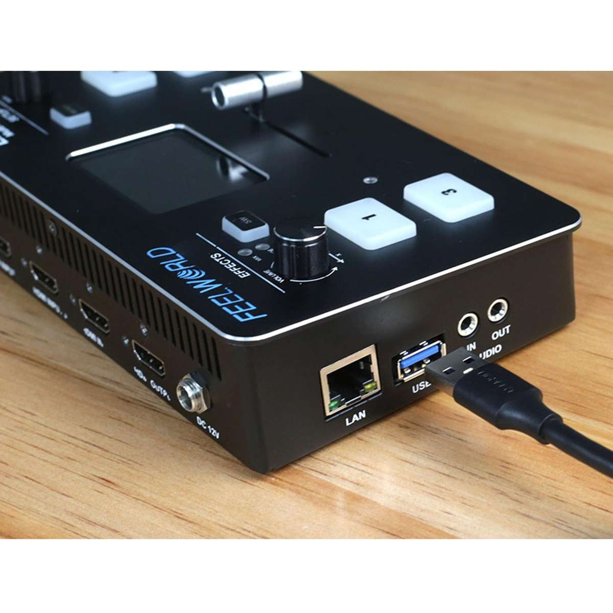 FEELWORLD LIVEPRO L1 Multi-camera Media Live Broadcast 4-Channel Live Production Switcher with 2....