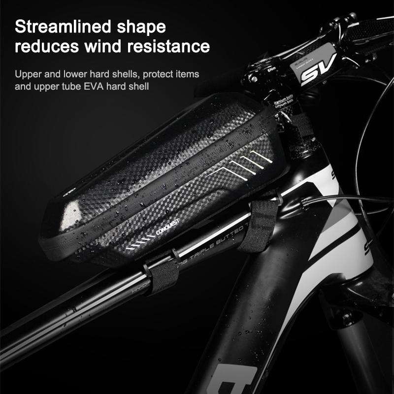 WILD MAN E5 Waterproof Front Bag MTB Large Capacity Bicycle Tube Bag Riding Accessories