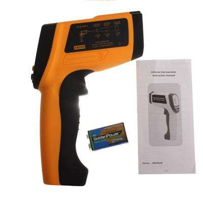 Infrared Thermometer, Temperature Range: -18 - 1350 Degrees Celsius(Orange)