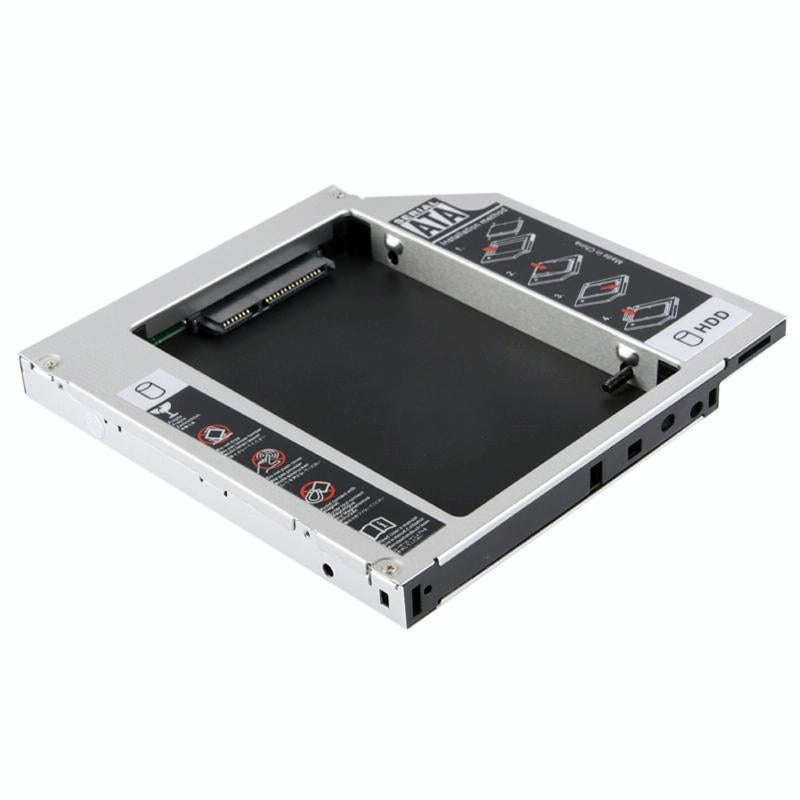 2.5 inch Universal Second HDD Caddy, SATA to SATA HDD Hard Drive Caddy, Thickness: 12.7mm