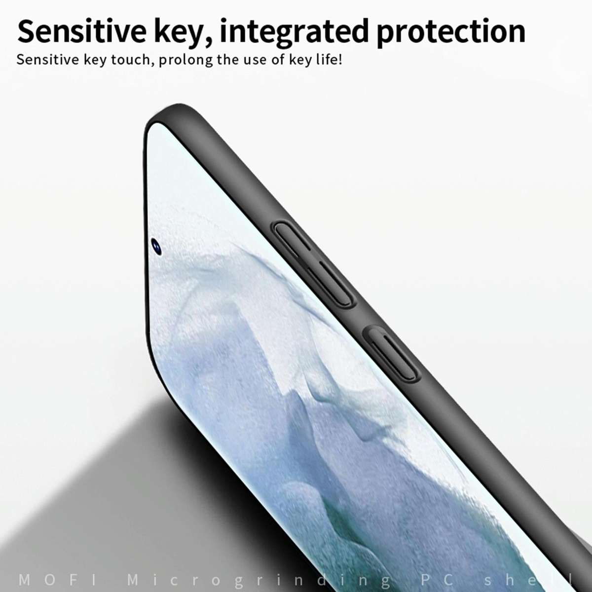 For Samsung Galaxy S23 Ultra 5G MOFI Micro Frosted PC Ultra-thin Hard Case(Black)