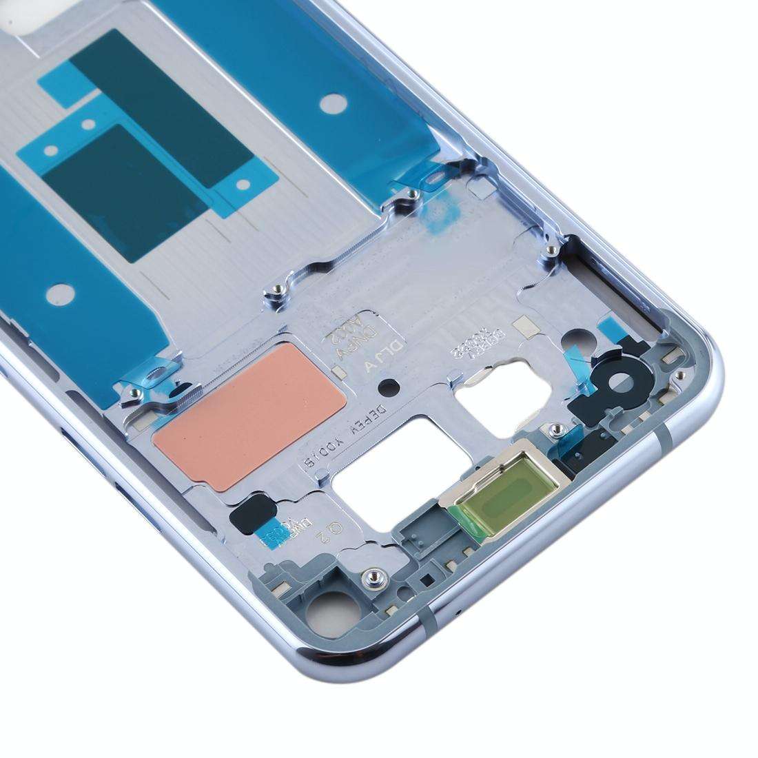 Front Housing LCD Frame Bezel Plate for LG Q70 (Baby Blue)