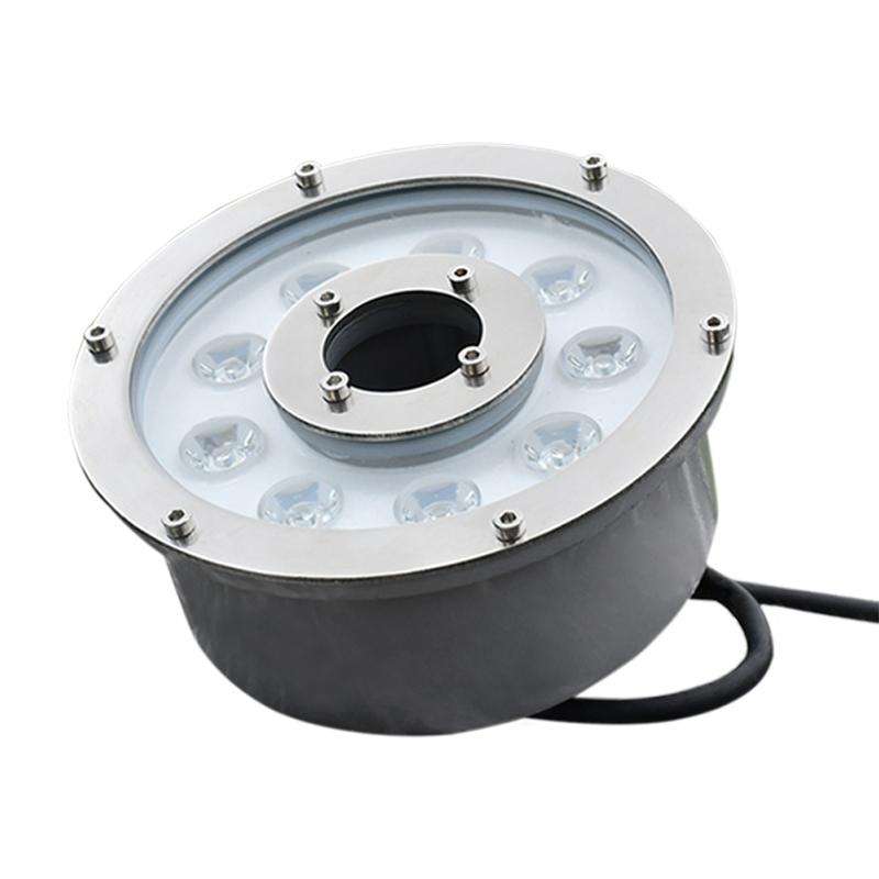 12W Landscape Ring LED Aluminum Alloy Underwater Fountain Light(Warm Light)