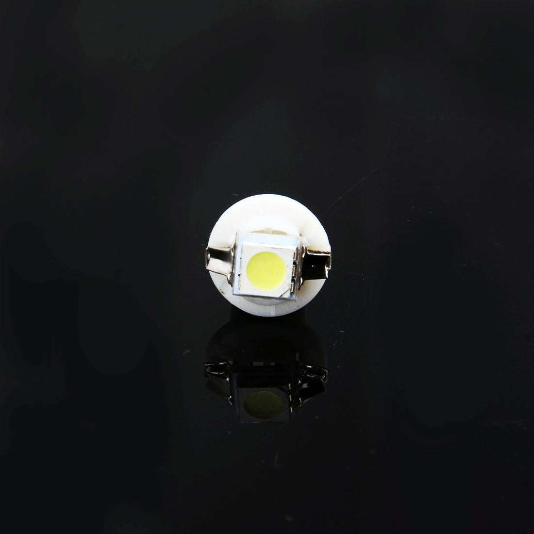 10 PCS 0.5W B8.5 Wedge Instrument Panel LED Light Dashboard Gauge Cluster Indicator Lamp Bulb (Wh...