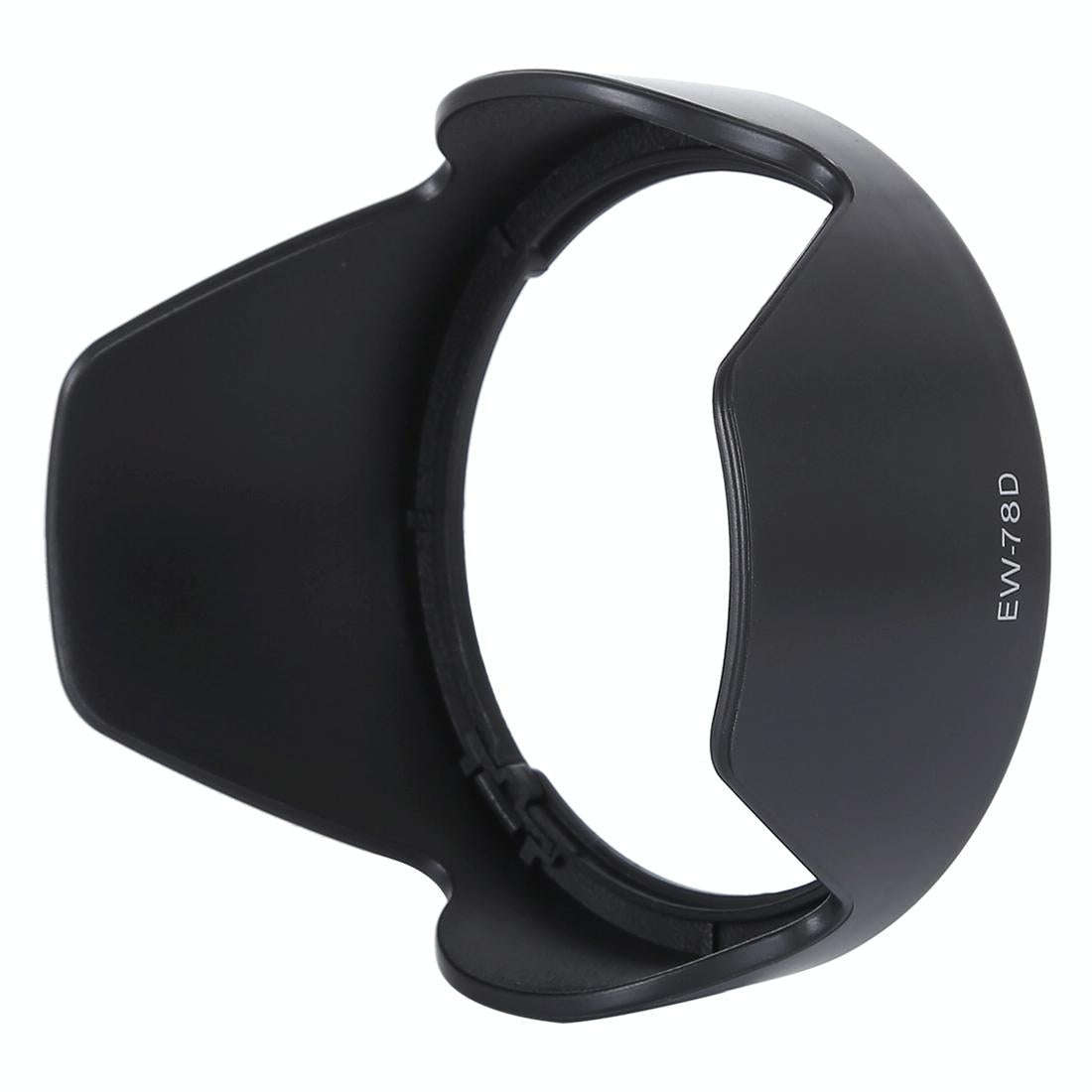 EW-78D Lens Hood Shade for Canon EF 28-200mm f/3.5-5.6 USM, EF 28-200mm f/3.5-5.6 IS Lens(Black)