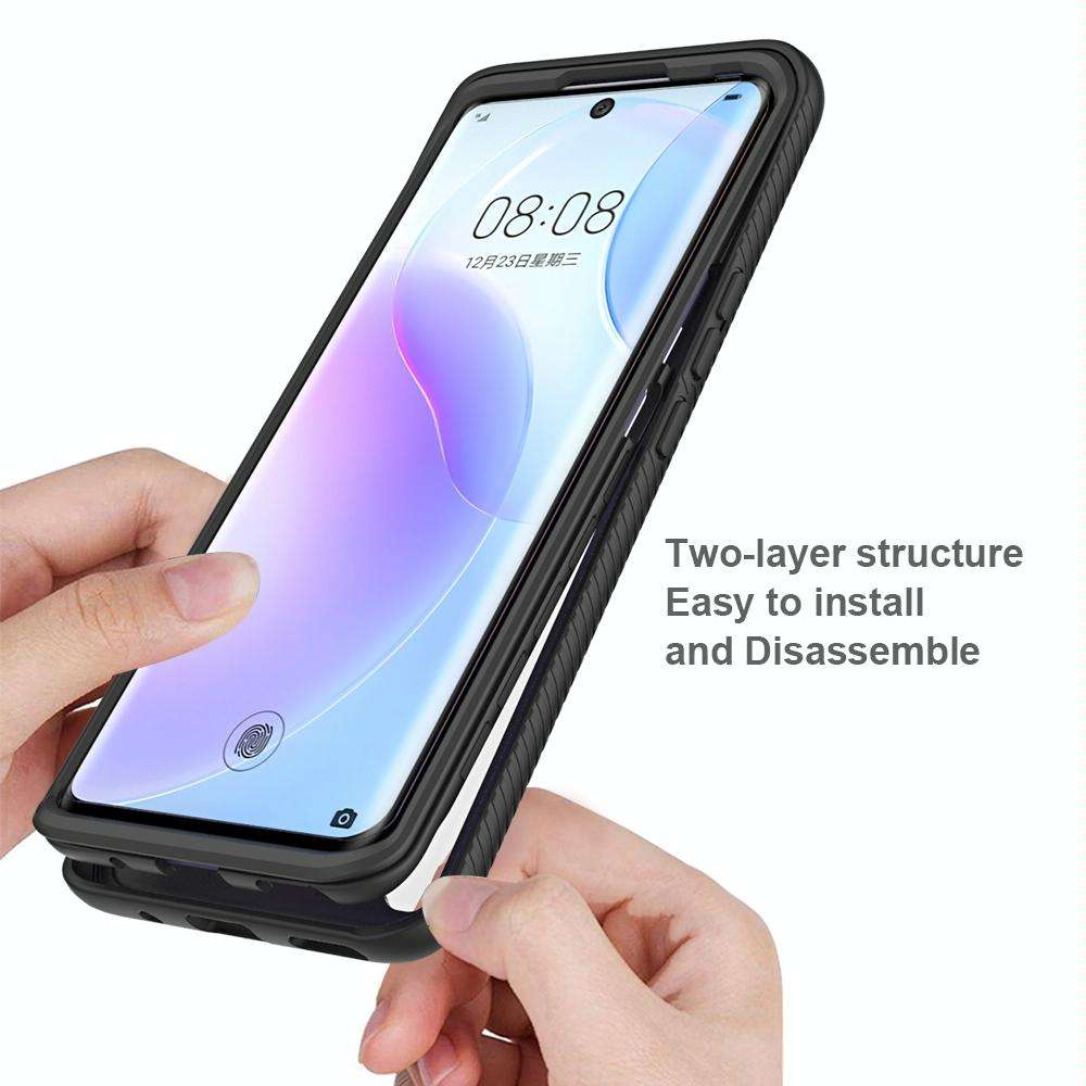 For Huawei nova 8 Starry Sky Solid Color Series Shockproof PC + TPU Phone Case(Purple)