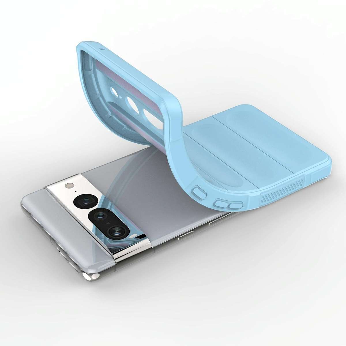 For Google Pixel 7 Pro Magic Shield TPU + Flannel Phone Case(White)