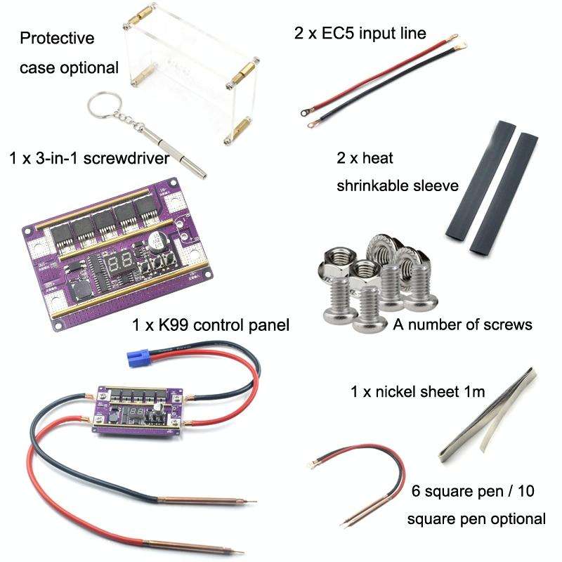 Start Treasure Version 12V Digital Display DIY Battery Spot Welding Machine Pen Control, Style:10...