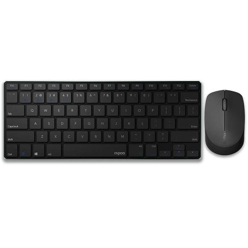 Rapoo 9000G 78 Keys Multi-modes Wireless Keyboard and Mouse Set(Black)