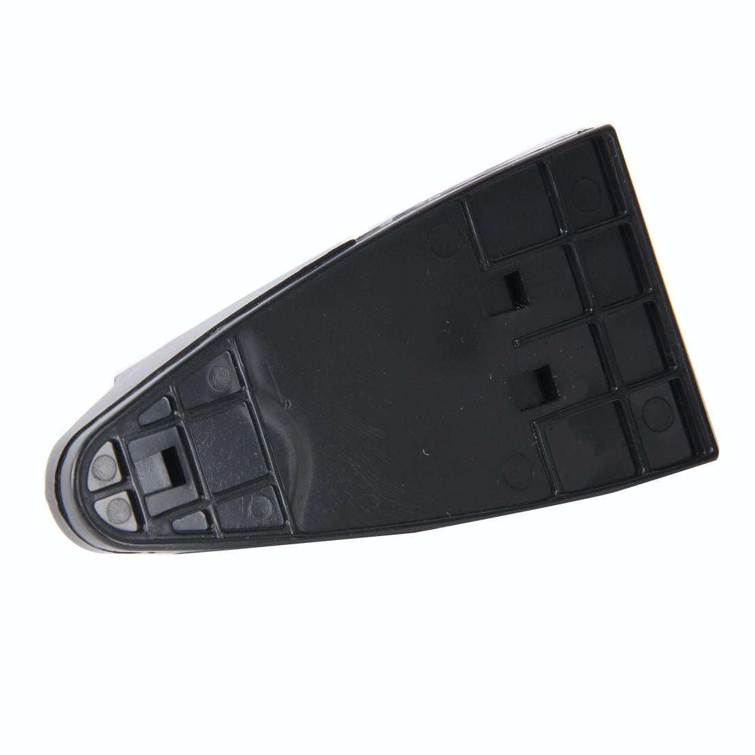 CB-073 Colorful Warning Light Wind Power Shark Fin Antenna Car Decoration(Black)