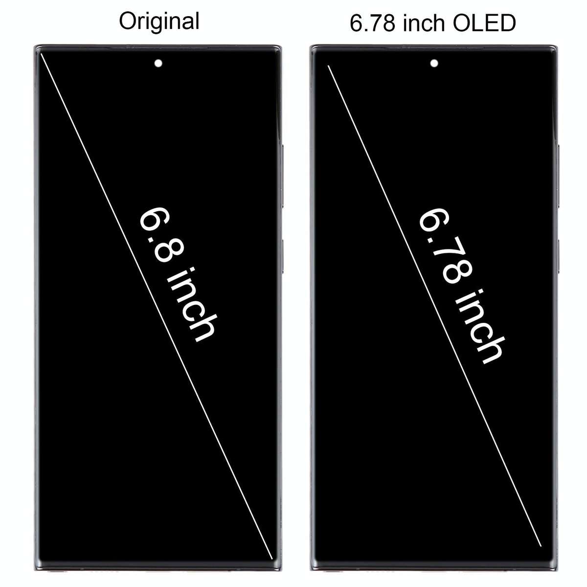 For Samsung Galaxy S23 Ultra 5G SM-S918B EU Edition 6.78 inch OLED LCD Screen Digitizer Full Asse...
